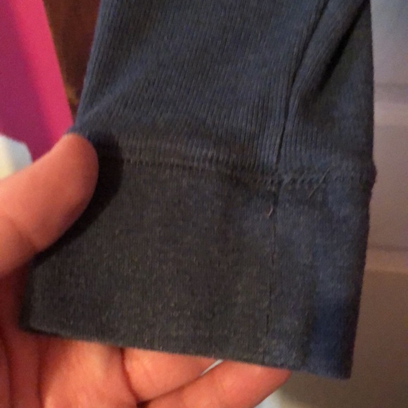 Urban Pipeline Maxflex Blue & Gray Long Sleeve Waffle Knit Shirt Mens Small S - Picture 8 of 15